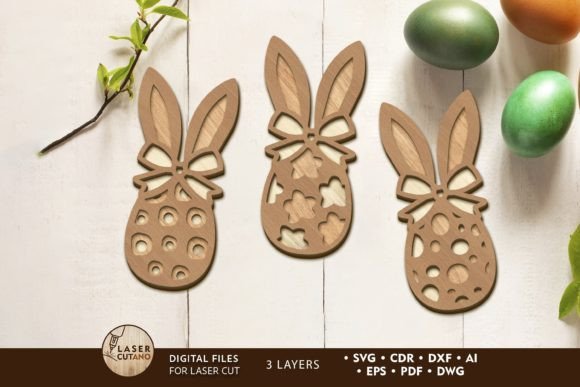 Download Easter Bunny Eggs Set Crafting Templates - Crafting templates Collection