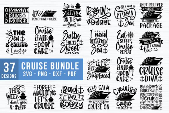 Download Cruise SVG Digital Cut Files Bundle 40 - Digital cut files Collection