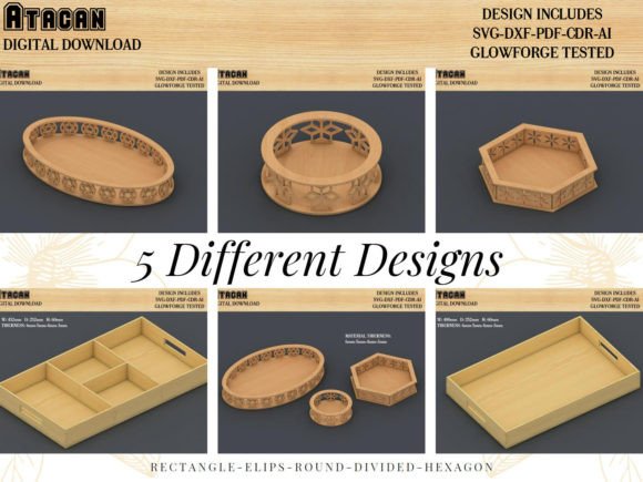 Download Wooden Serving Tray Digital Cut Files - Digital cut files Collection