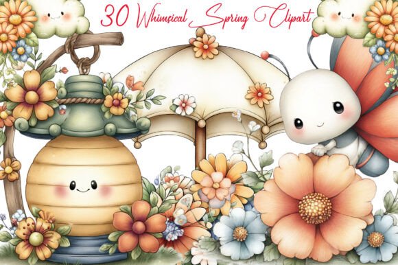 Download Whimsical Spring Clipart Bundle - Whimsical Collection
